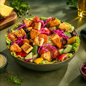Smoky Grilled Pineapple and Paneer Salad