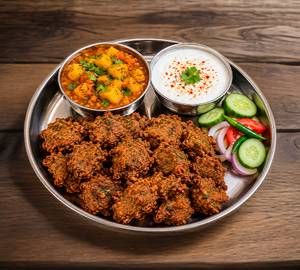 Vrat Thali (500G Aalu Sabzi+100G Dahi +8 Kuttu Pkoda