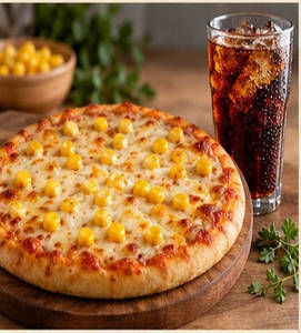 Golden Corn Pizza & Fizz Combo