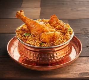 Chicken Leg Piece Biryani [500 G, 2 Pieces] With Salad