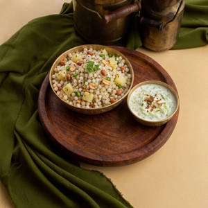 Sabudana Khichdi With Raita
