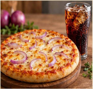 Onion Pizza & Fizz Combo