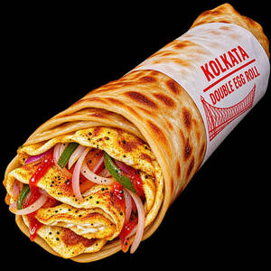 Kolkata Double Egg Roll (made With 2 Eggs)