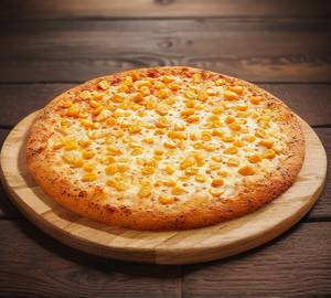 Golden corn pizza