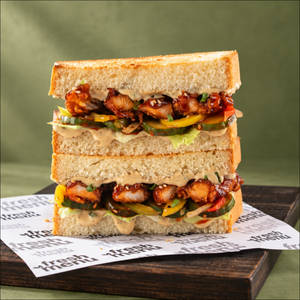 Crispy Chicken Teriyaki Sando