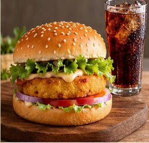 Aloo Tikki Burger & Fizz Combo