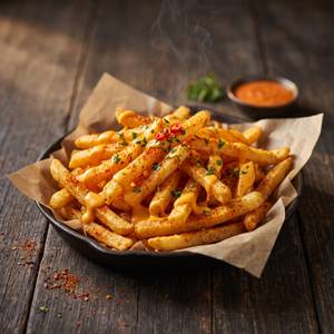 Cheesy Peri Peri Fries
