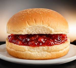 Bun jam and makkhan