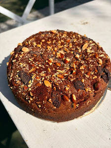 Vegan Gluten-free Coffee Banana Walnut Tea Cake
