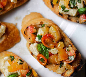Cheese Veg Bruschetta