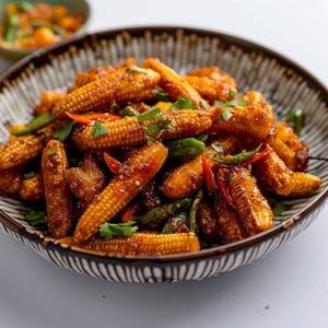 Baby Corn Stick Chilli