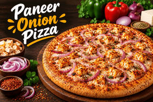 Paneer Onion Pizza