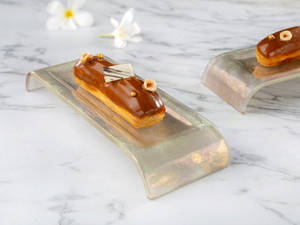 Salted Caramel and Hazelnut Éclair
