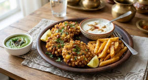 Fries+sabudana Vada Combo