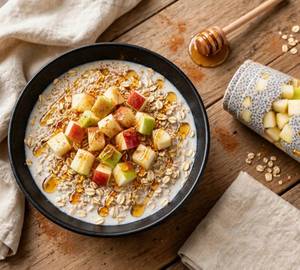 Apple Cinnamon Power Combo - Muesli Bowl + Chia Pudding Glass
