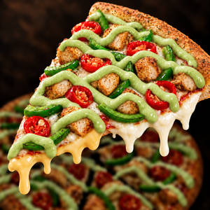 2in1 Cheese Burst Pizza - Indi Chicken Tikka (med)