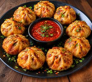 Veg fried momos [10 pieces]