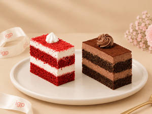 Red Velvet & Chocolate Pastry Duo