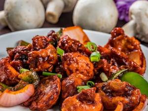 Mushroom Chilly Dry