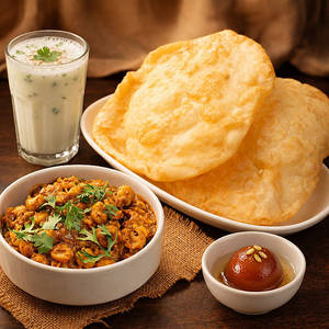 Chole Bhature Meal