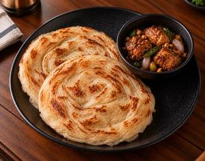Porotta With Mini Garlic Chicken Combo