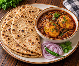Dim Kosha [2 eggs] With 3 Roti