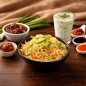 Veg Manchurian Noodles Meal