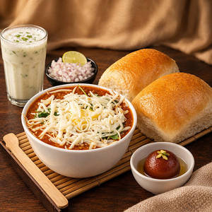 Cheese Pav Bhaji Meal