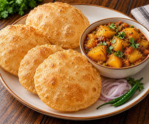 Puri Aloo Dum [4 pieces]