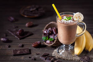 Banana Dates Smoothie(nong)