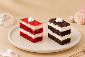 Red Velvet & Black Forest Pastry Duo