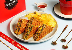 Corn & Spinech Grilled Sandwich