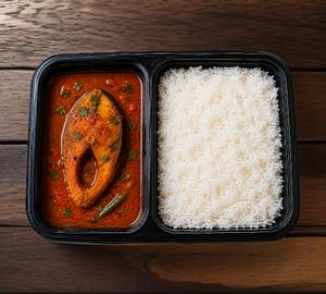 Fish Curry Chawal Combo