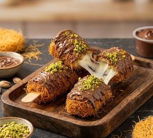 Viral Kunafa Stick | Dubai Style Hazelnut Kunafa, 2 Pcs