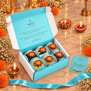 Assorted Chocolate Diya Medovik & Cheesecake Gift Box