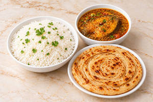 Choice Of Rice Or Roti With Choice Of Fish Dishes
