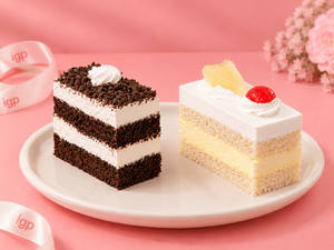Black Forest & Pineapple Pastry Duo
