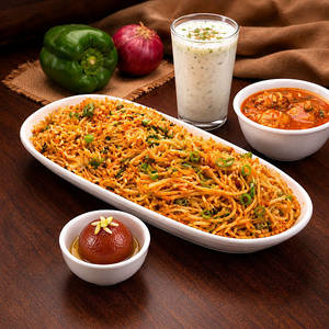 Tripple Schezwan Rice /noodle Meal