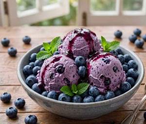 Blueberry Fruit Ice Cream