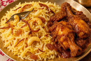 Bengali Pulao With Chicken Rezala [2 pieces] N 1 Misti Doi