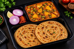 Aloo Matar + Paratha (2pcs)