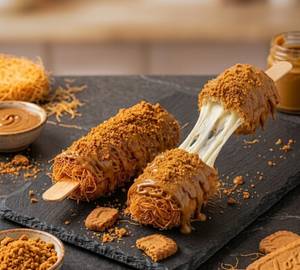 Viral Kunafa Stick | Dubai Style Biscoff Kunafa, 2 Pcs