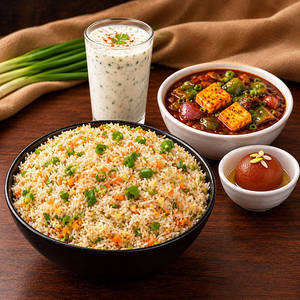 Paneer Manchurian Rice Meal