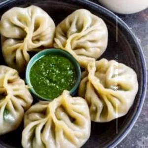 Spinach Fried Momos [6 Pieces]