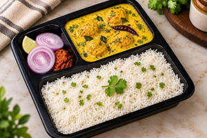 Kadhi Pakoda Rice Bowl