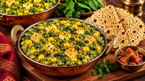 Palak Corn Paneer Dal Khichdi