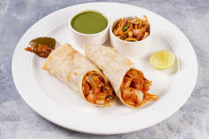 Soya Chaap Tikka Roll
