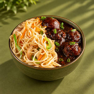Veg Manchurian Noodles Bowl