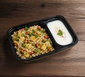 Sabudana Khichdi With Curd