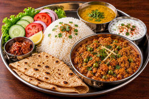 Special Chicken Keema Thali